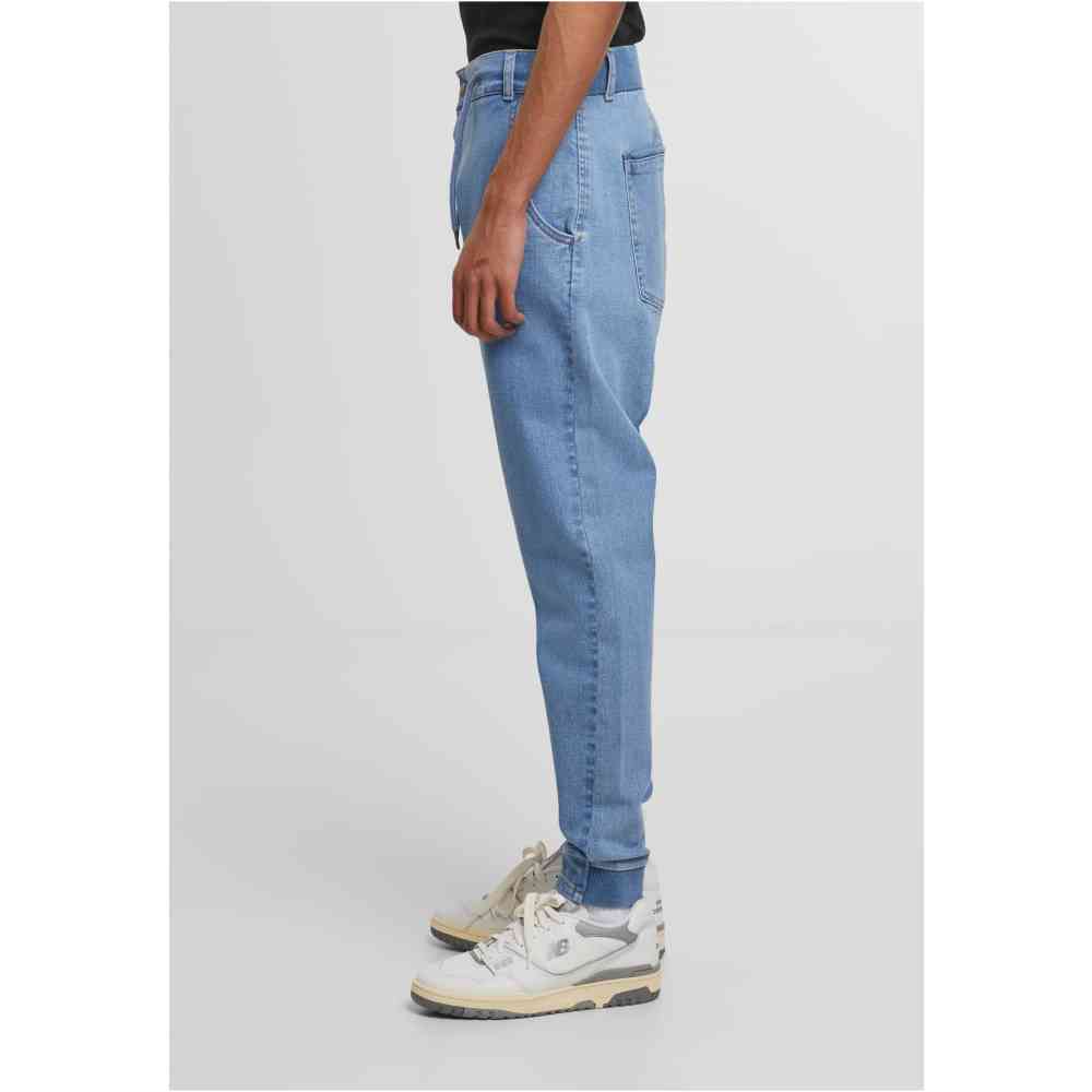 Urban Classics - Antifit Denim Hose gerades bein - Blau